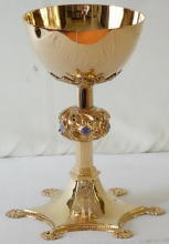 Solid Sterling silver Gothic Chalice